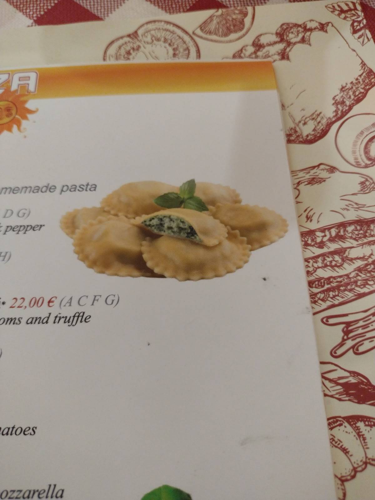 Menu di Pizza Ciro 