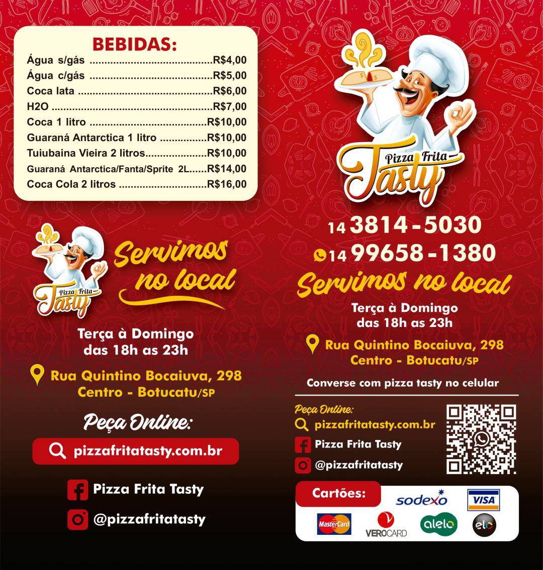 Pizza Frita Botucatu Tasty cardápio