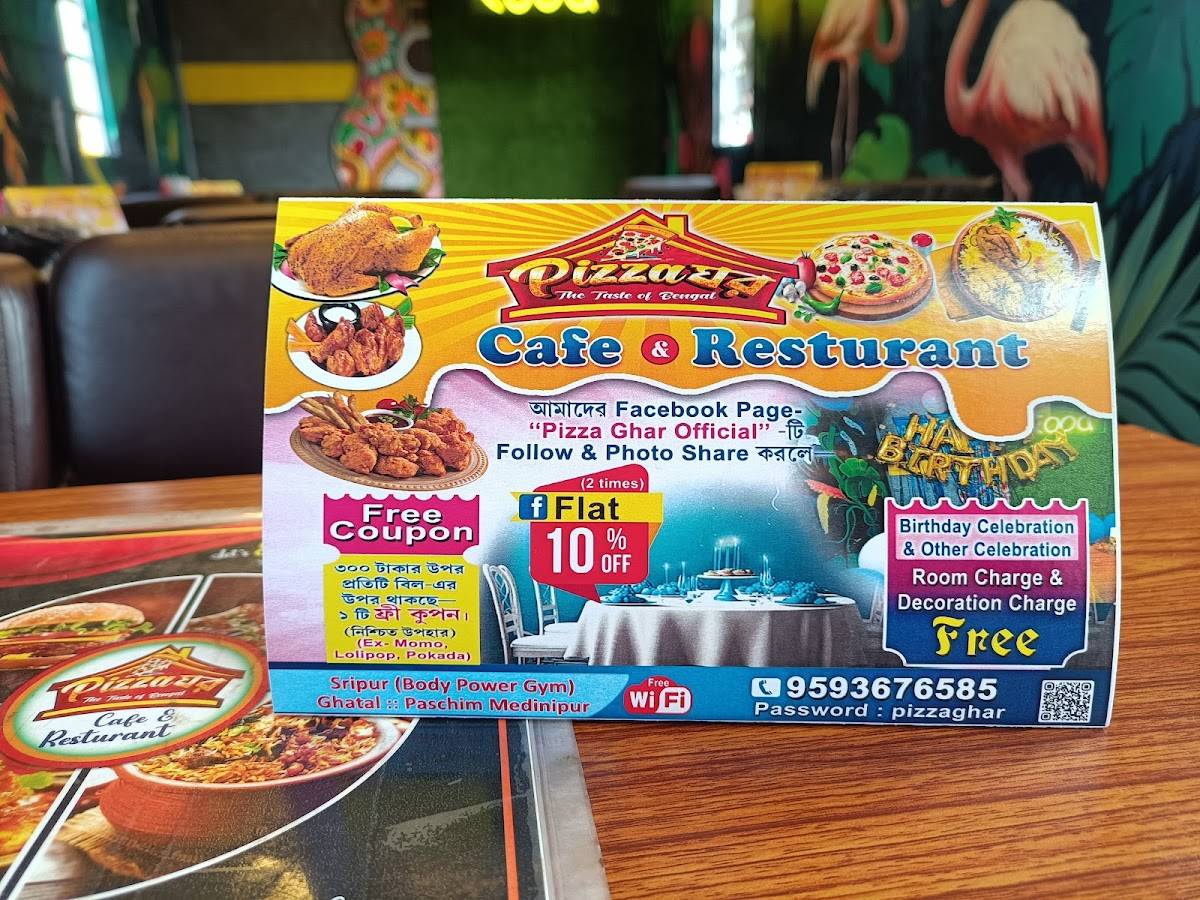 'Pizza Ghar' Cafe & Restaurant menu