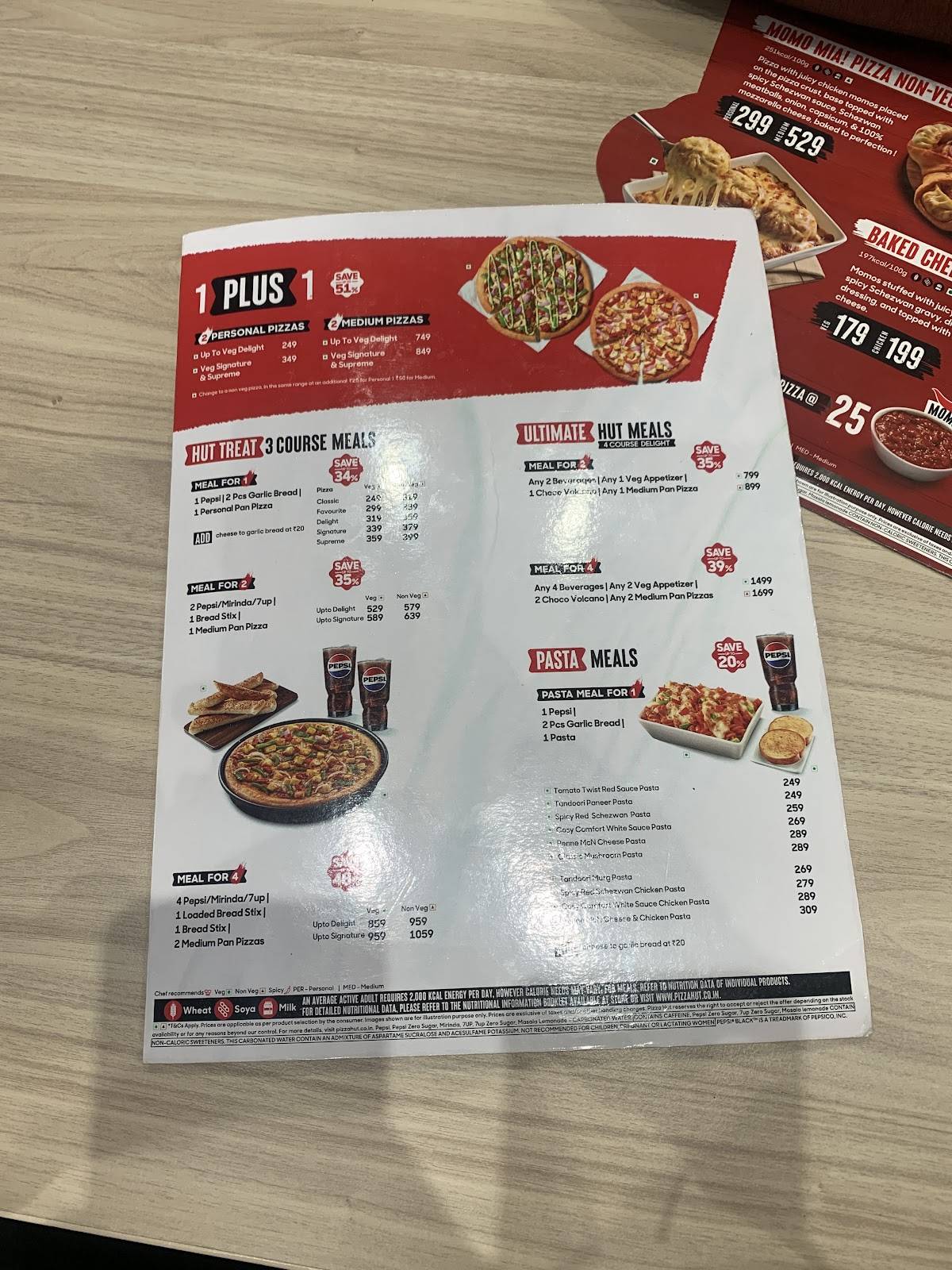 Pizza Hut CP67 Mall Sector 67, Mohali menu