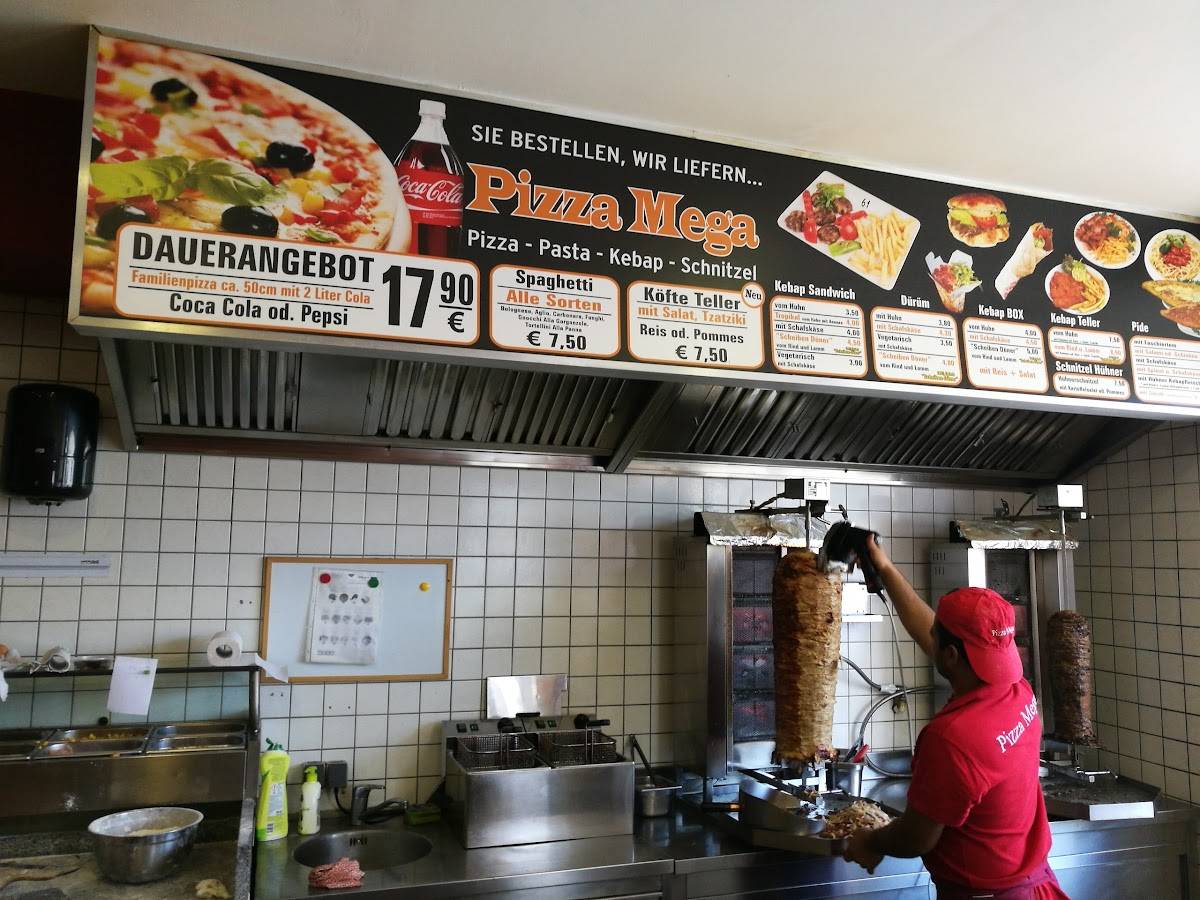 Menu de Pizza Mega