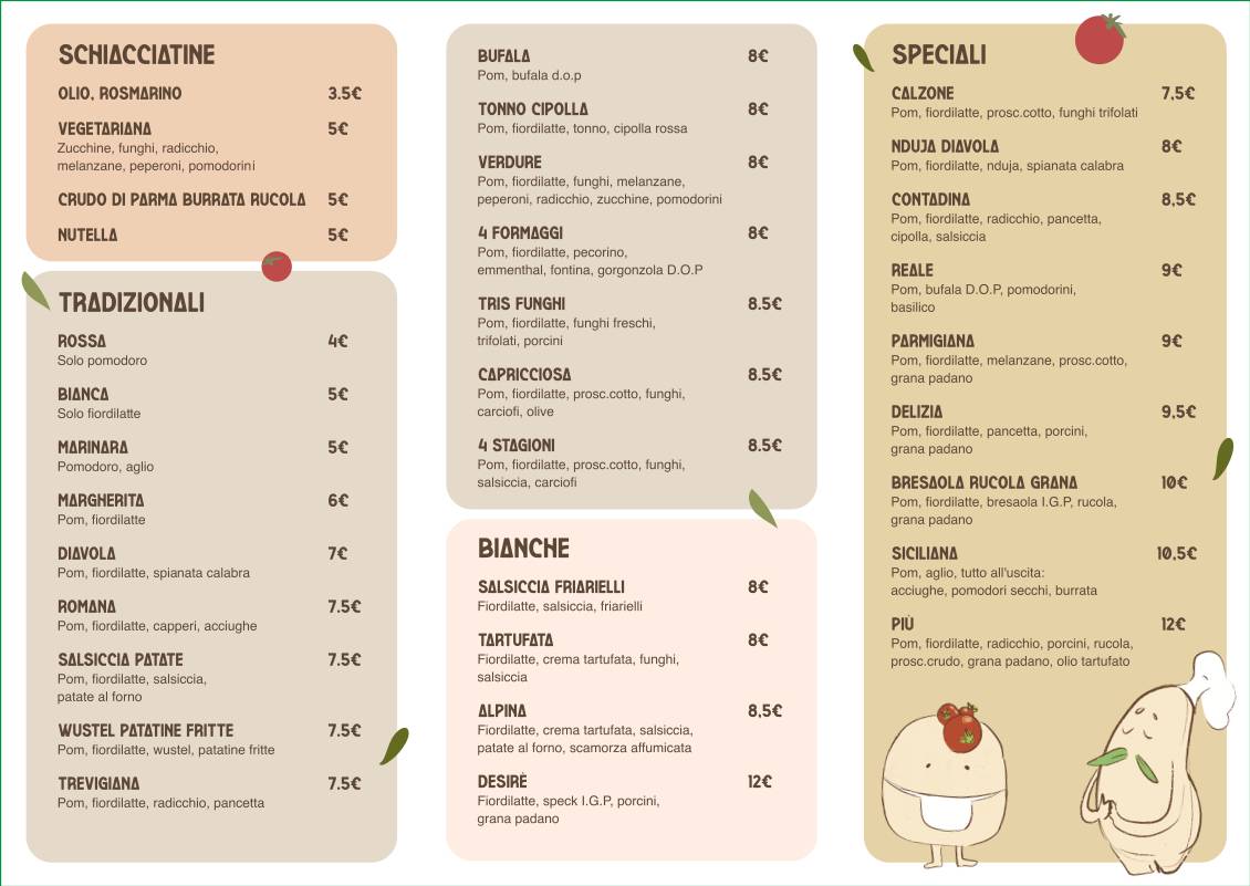 Menu di Brumi Pizza 