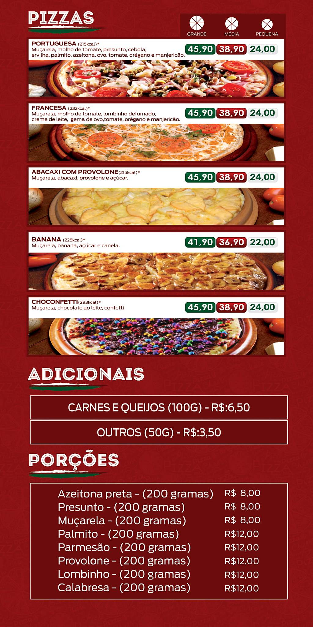Pizza Z - Jd. Nova Esperança cardápio