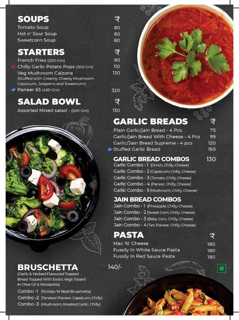 Pizza Zone Morbi menu