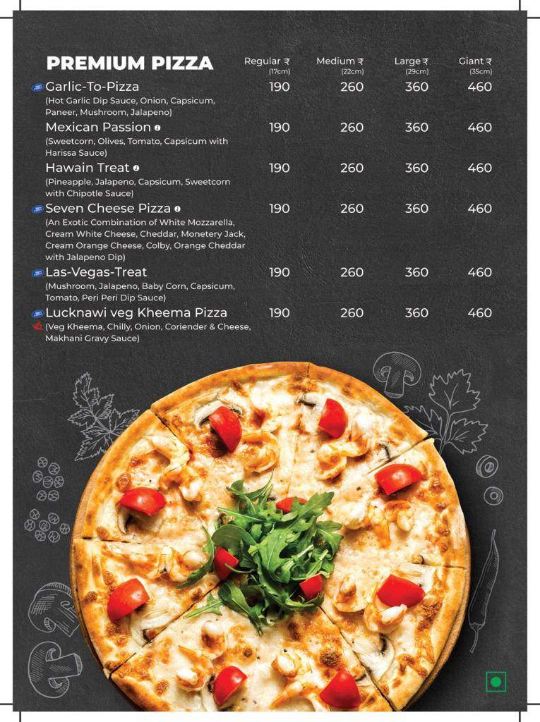 Pizza Zone Morbi menu