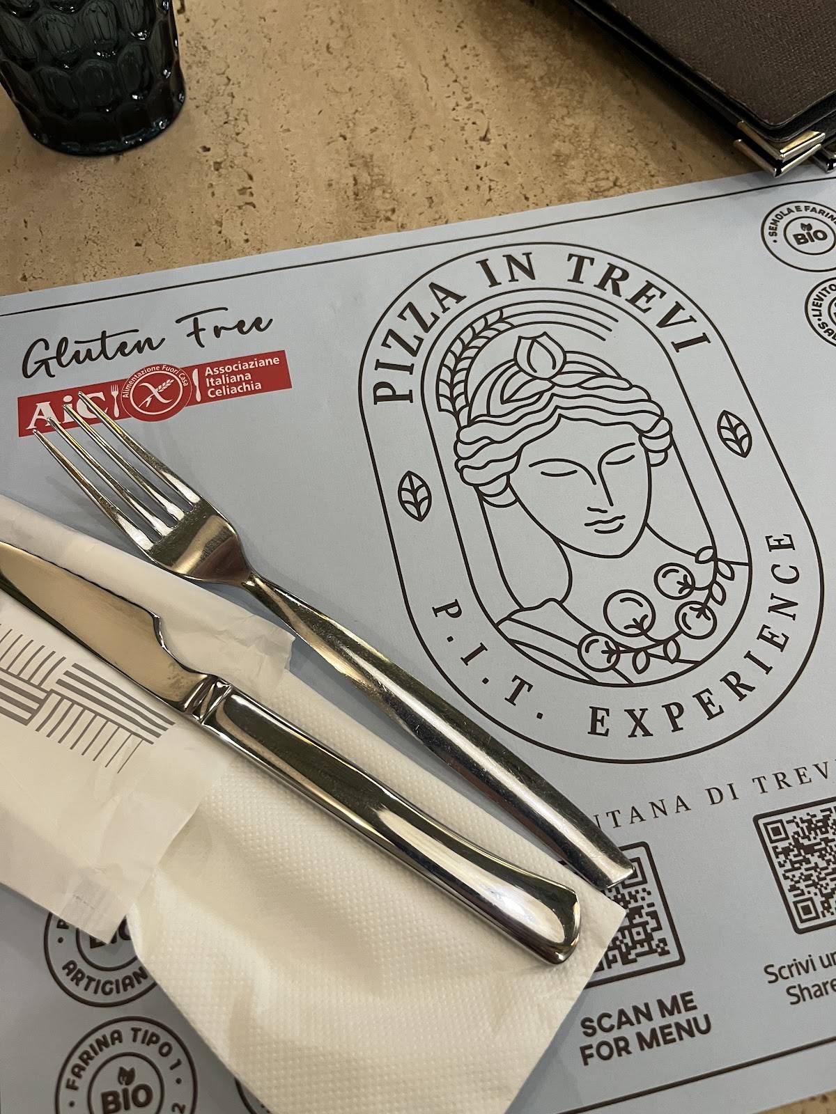 Menu di Pizza in Trevi - Piazza di Spagna 