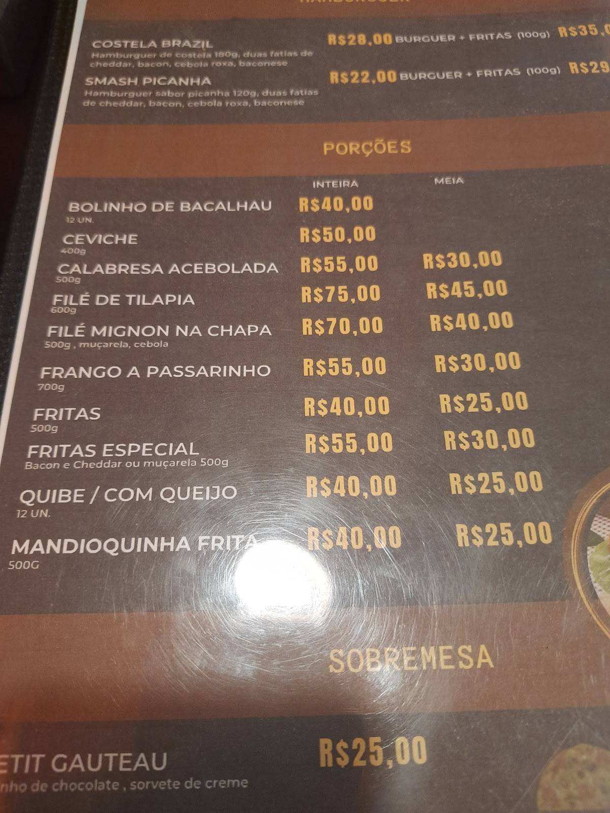 Pizzaria Brazil cardápio