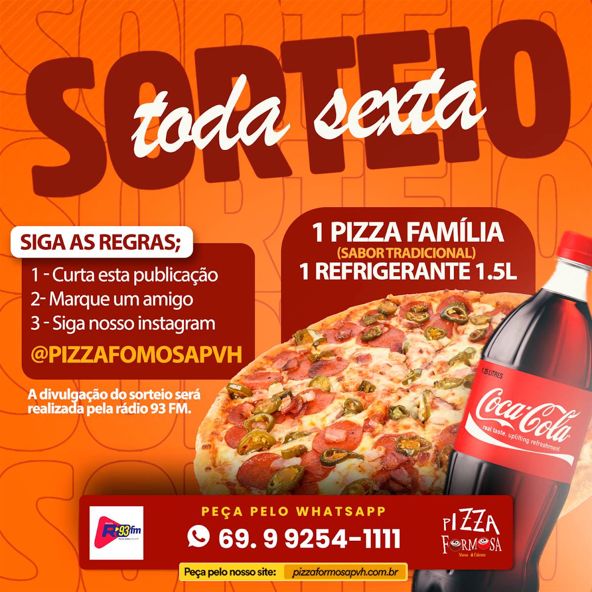 Pizzaria Pizza Formosa cardápio
