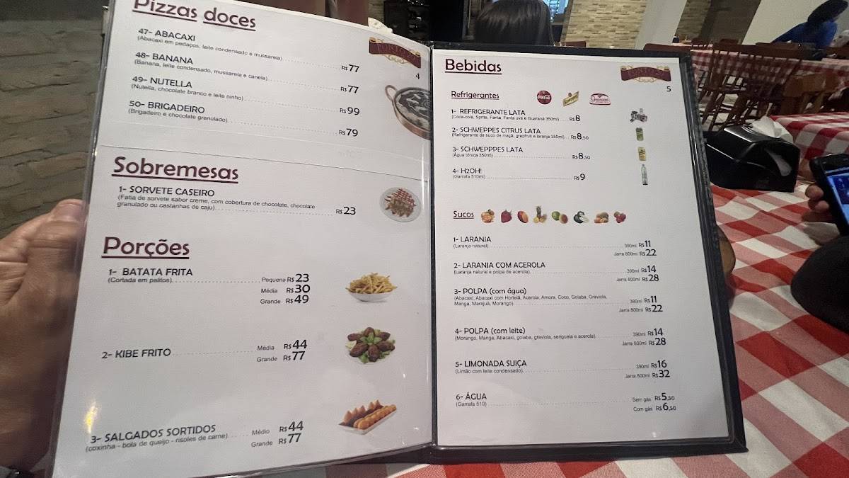 Pizzaria Ponto 20 cardápio