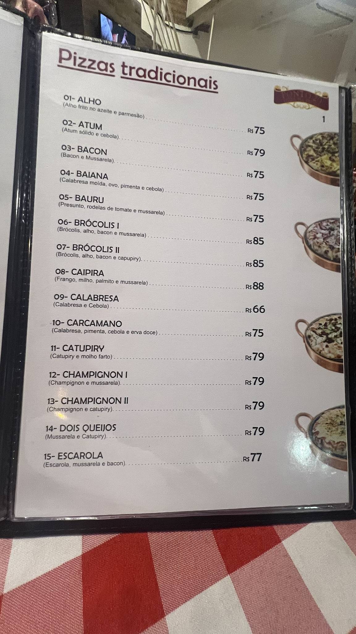 Pizzaria Ponto 20 cardápio