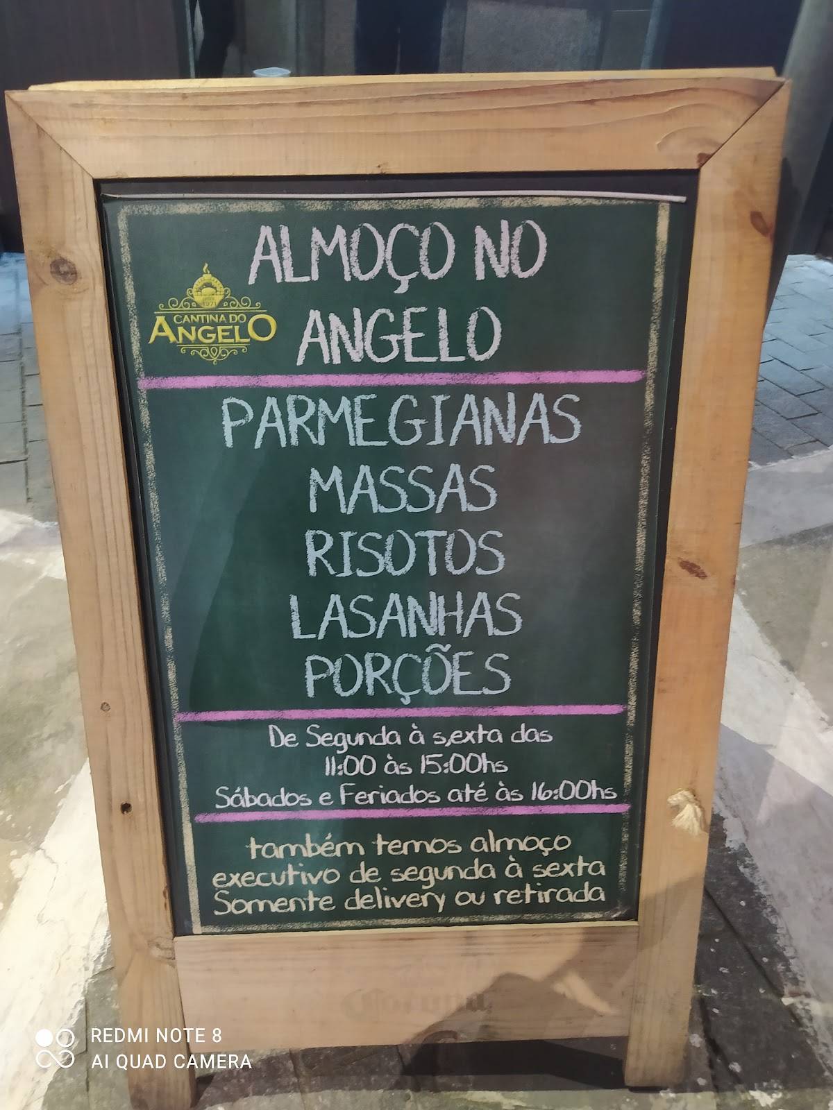 Pizzaria Do Angelo cardápio