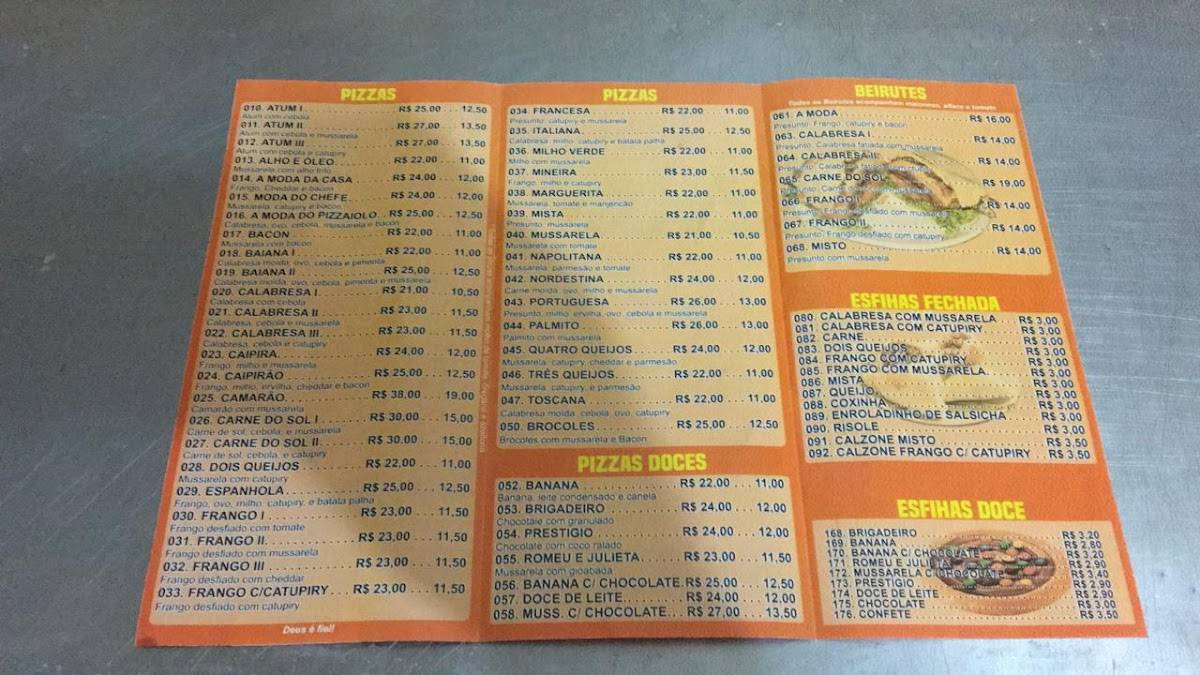 Pizzaria e Esfiharia M&A cardápio
