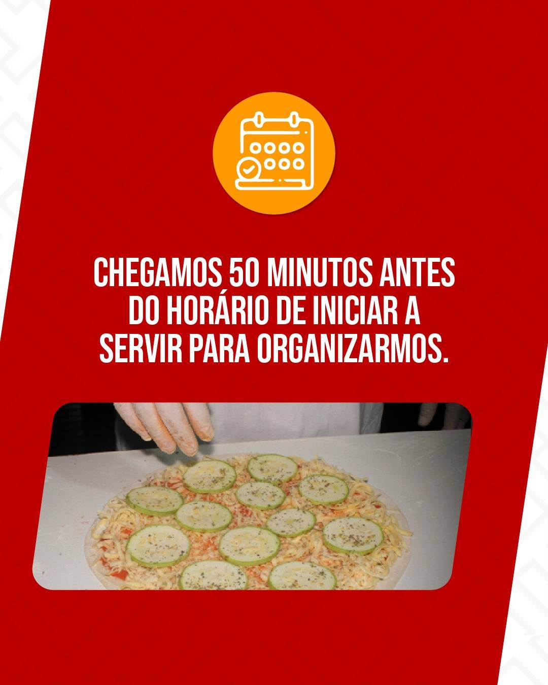 Pizzas na Festa cardápio