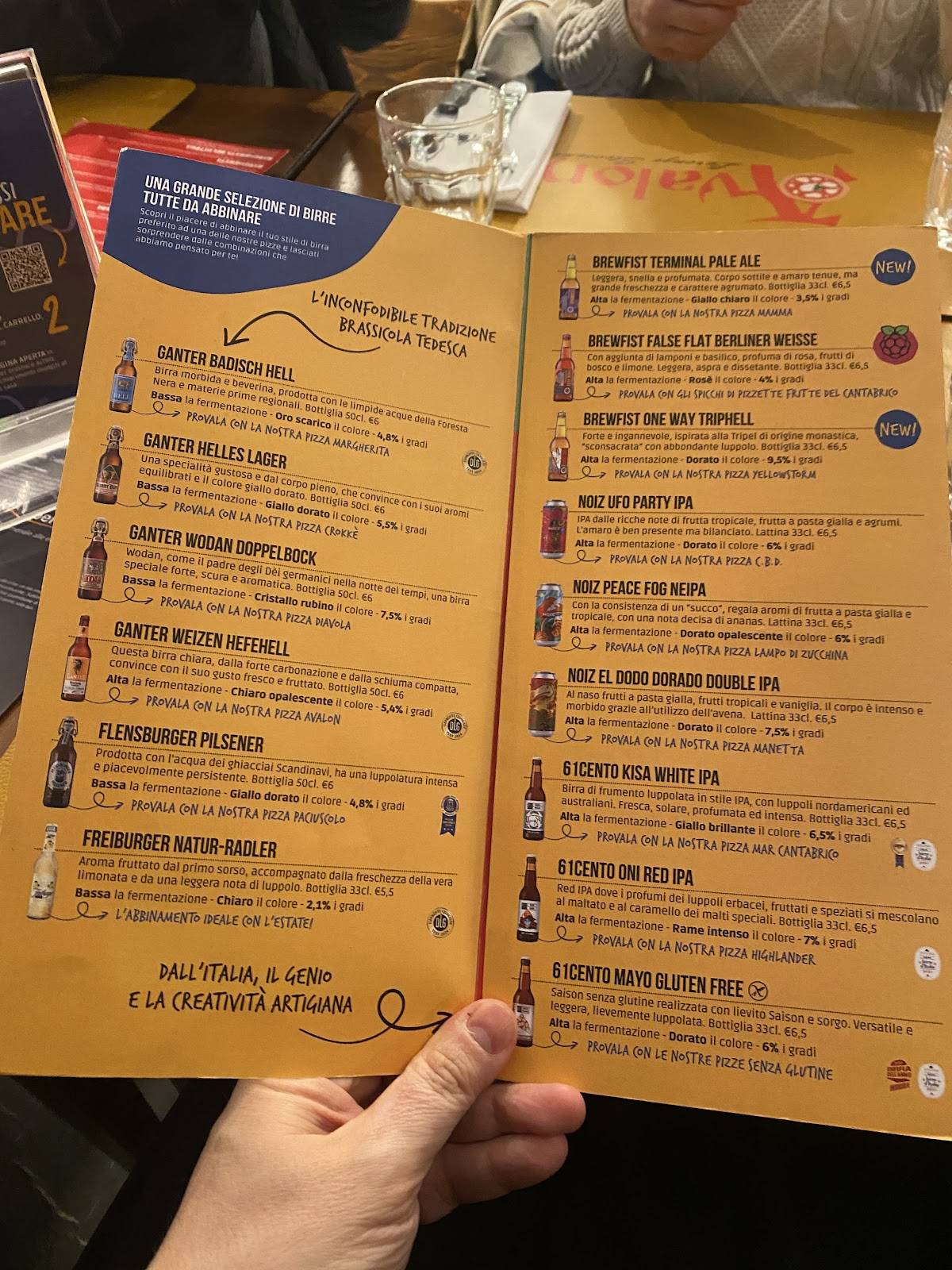 Menu di Pizzeria Avalon BARACCOLA 