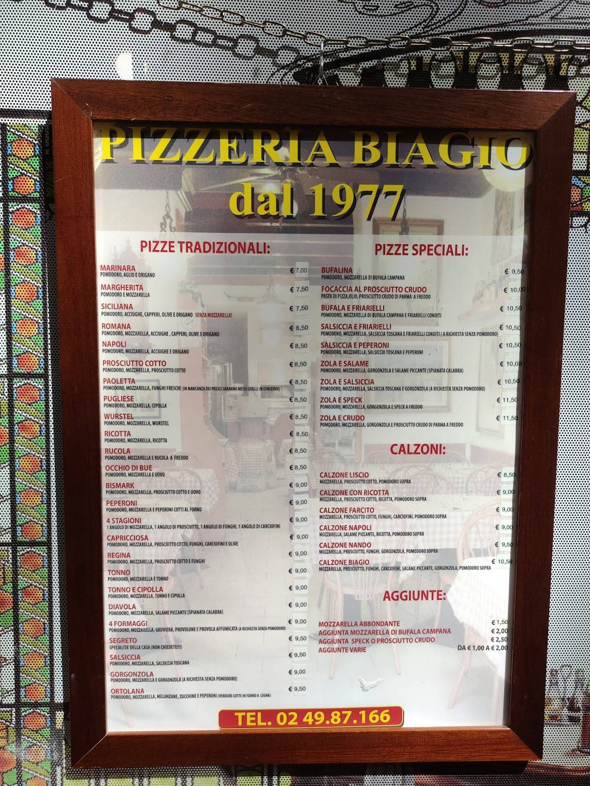 Menu di Pizzeria Biagio 