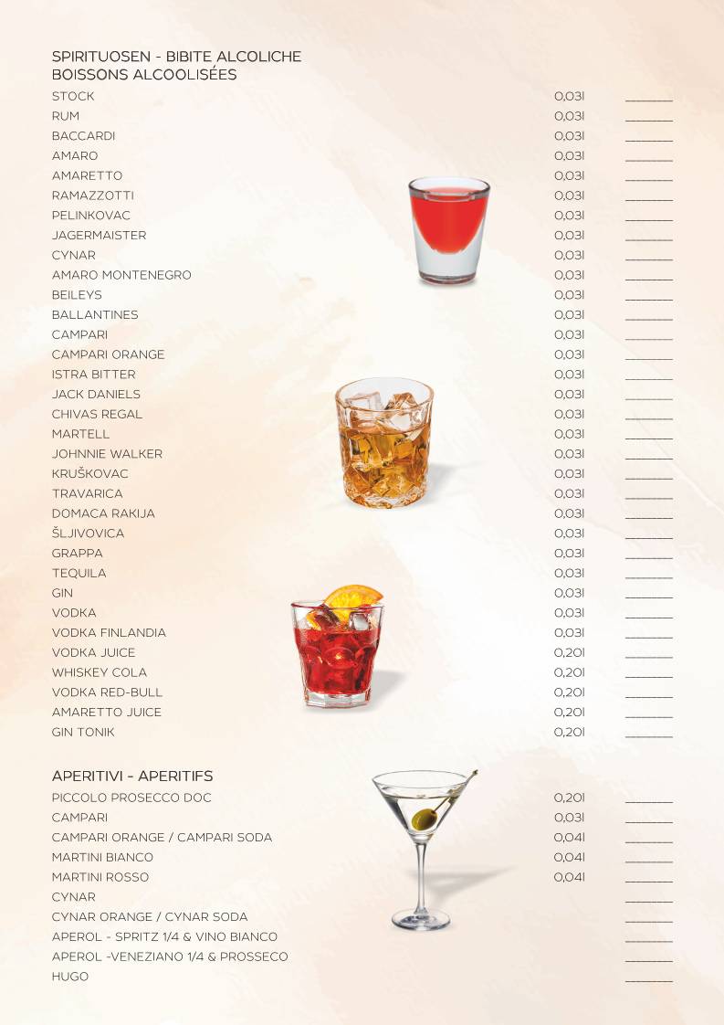 Menu di Pizzeria Capri 