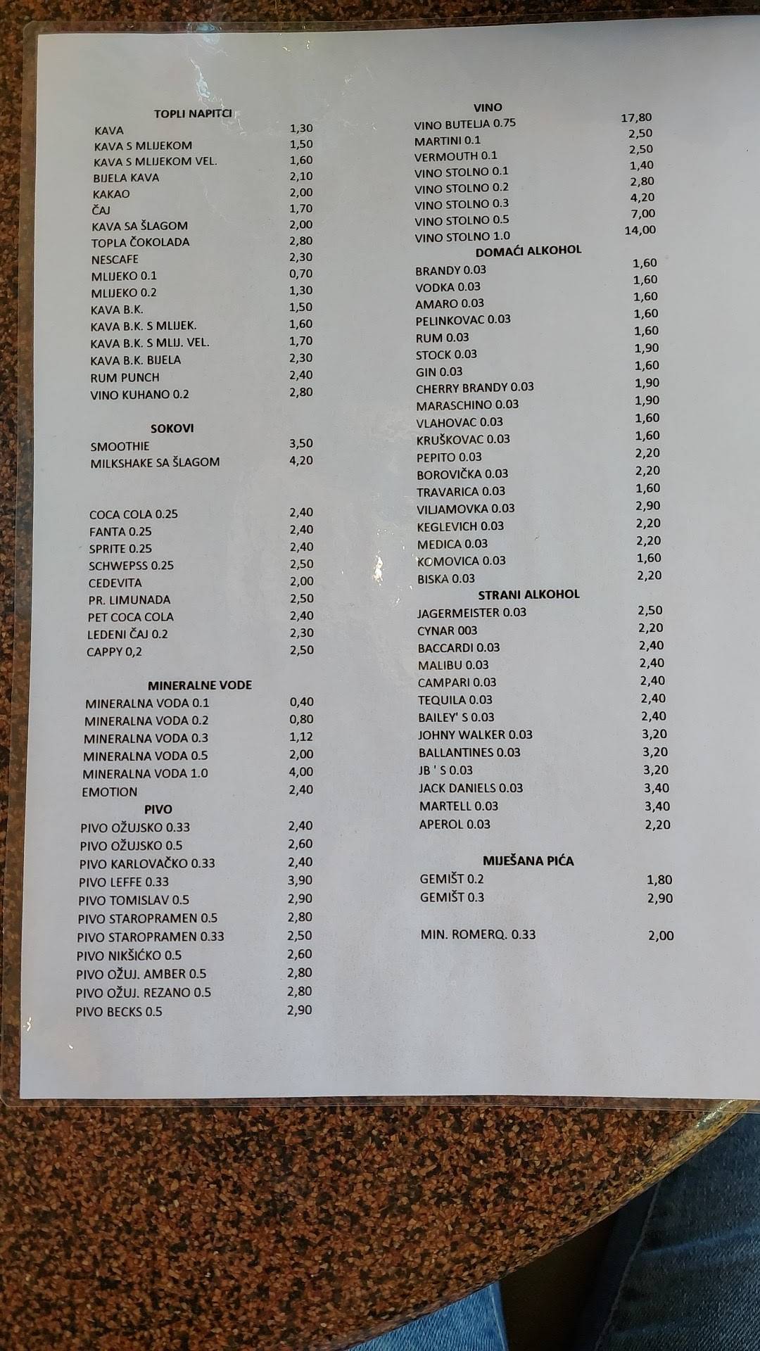 Menu di Pizzeria "Do It" 
