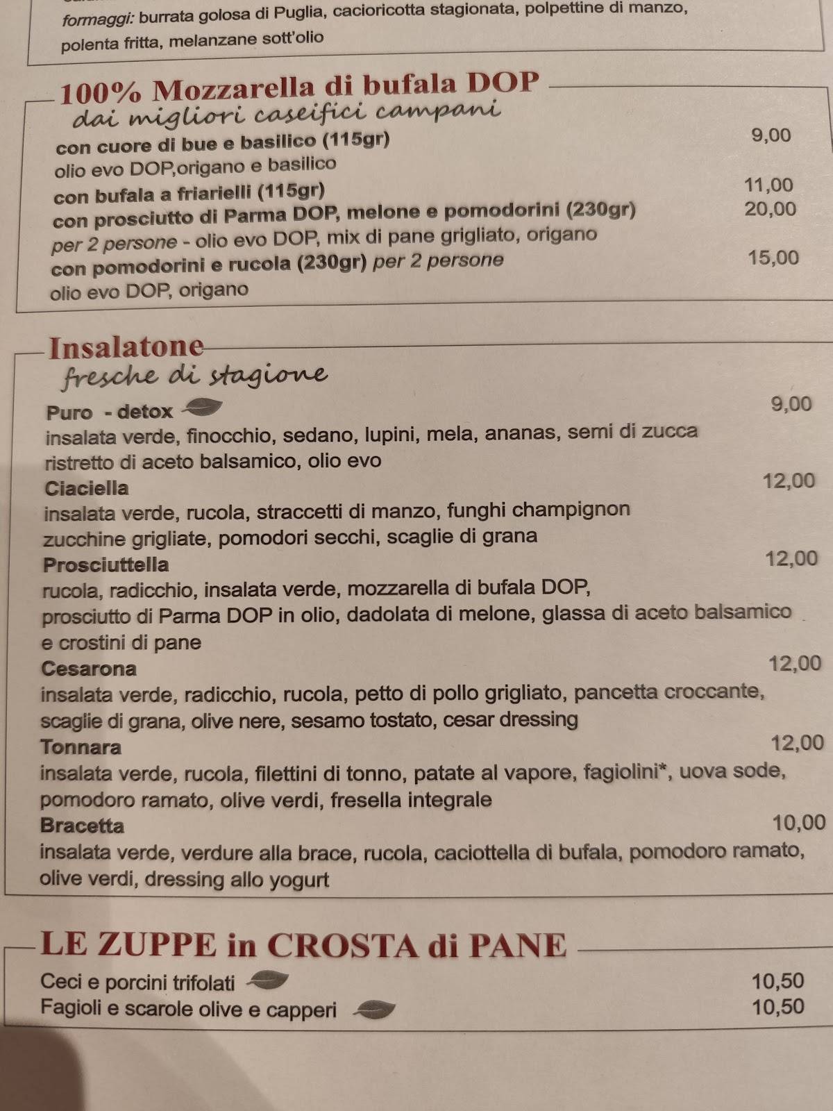 Menu di Pizzeria Fuocopuro 