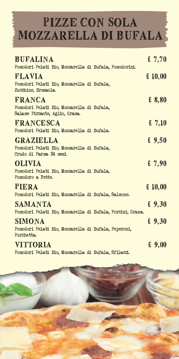 Menu di Pizzeria FuoriCentro 