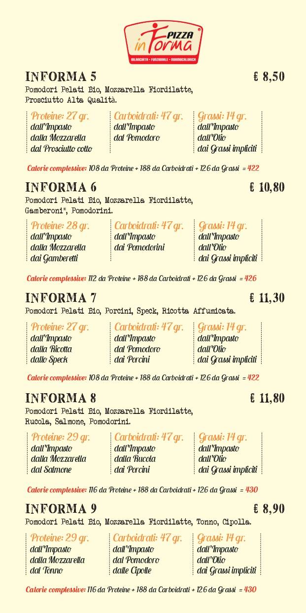 Menu di Pizzeria FuoriCentro 