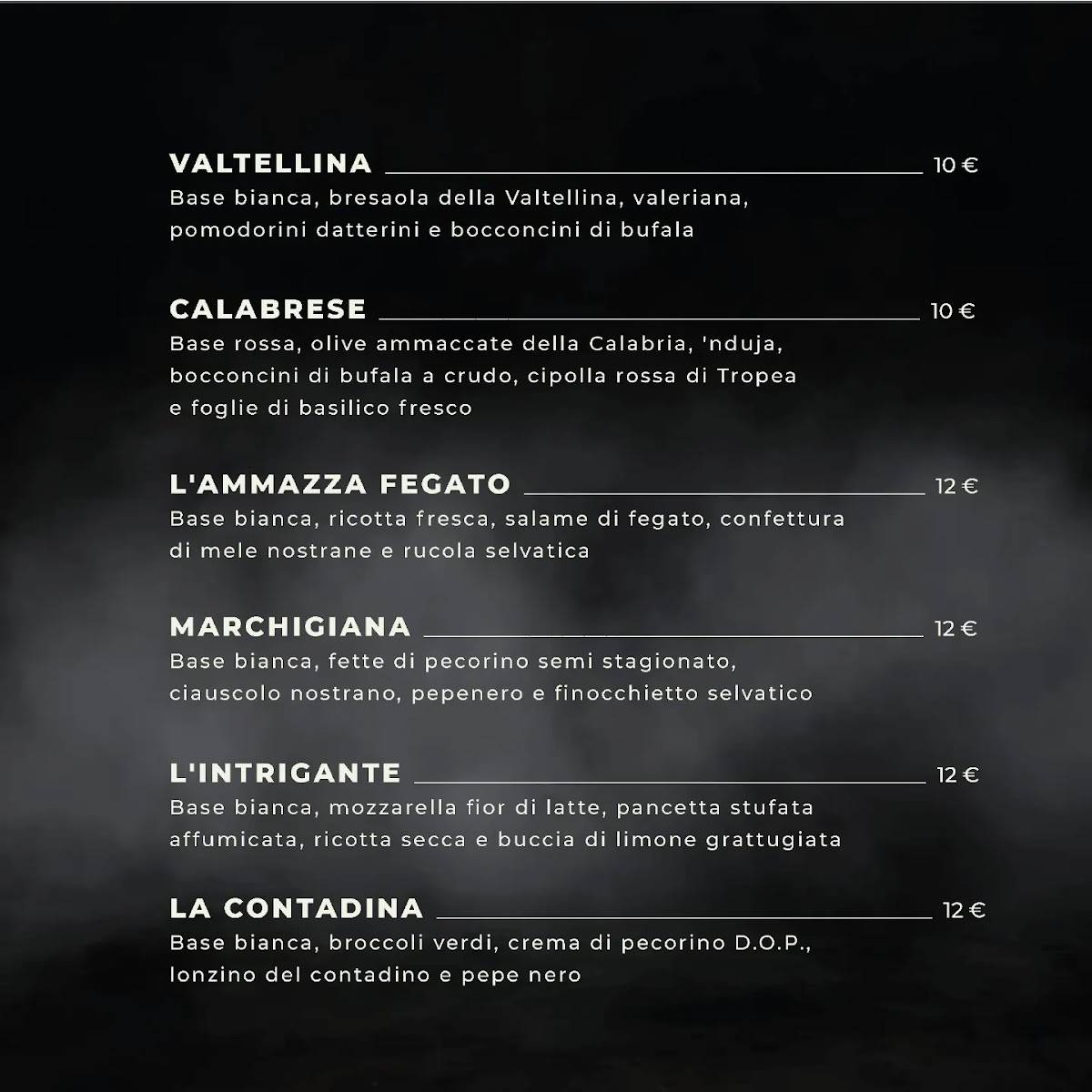 Menu di Pizzeria Happy Days 