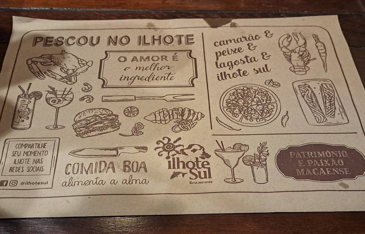 Ilhote Sul cardápio