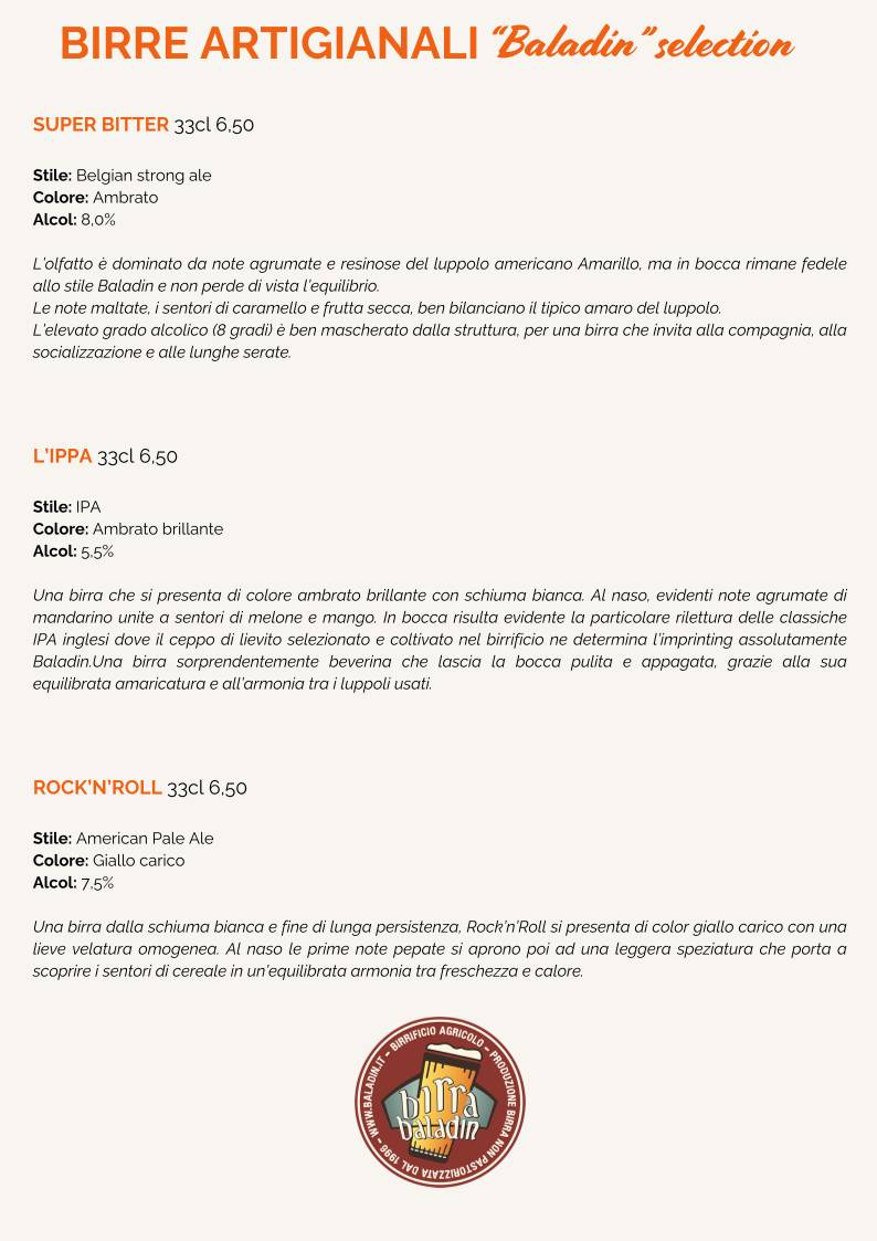 Menu di Pizzeria Insieme - Gourmet anche Gluten Free 