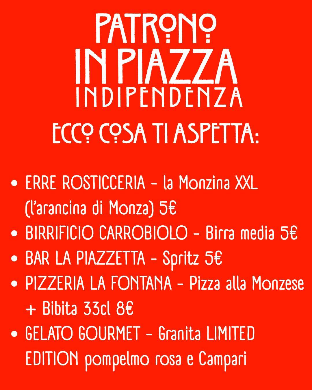 Menu di Pizzeria La Fontana 