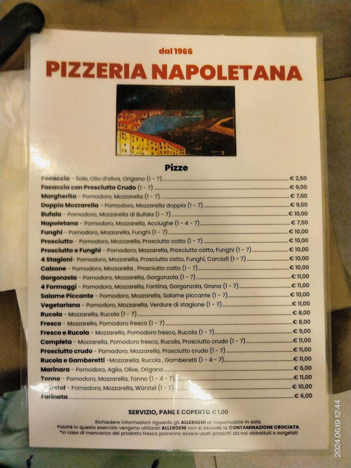 Menu di Pizzeria Napoletana 