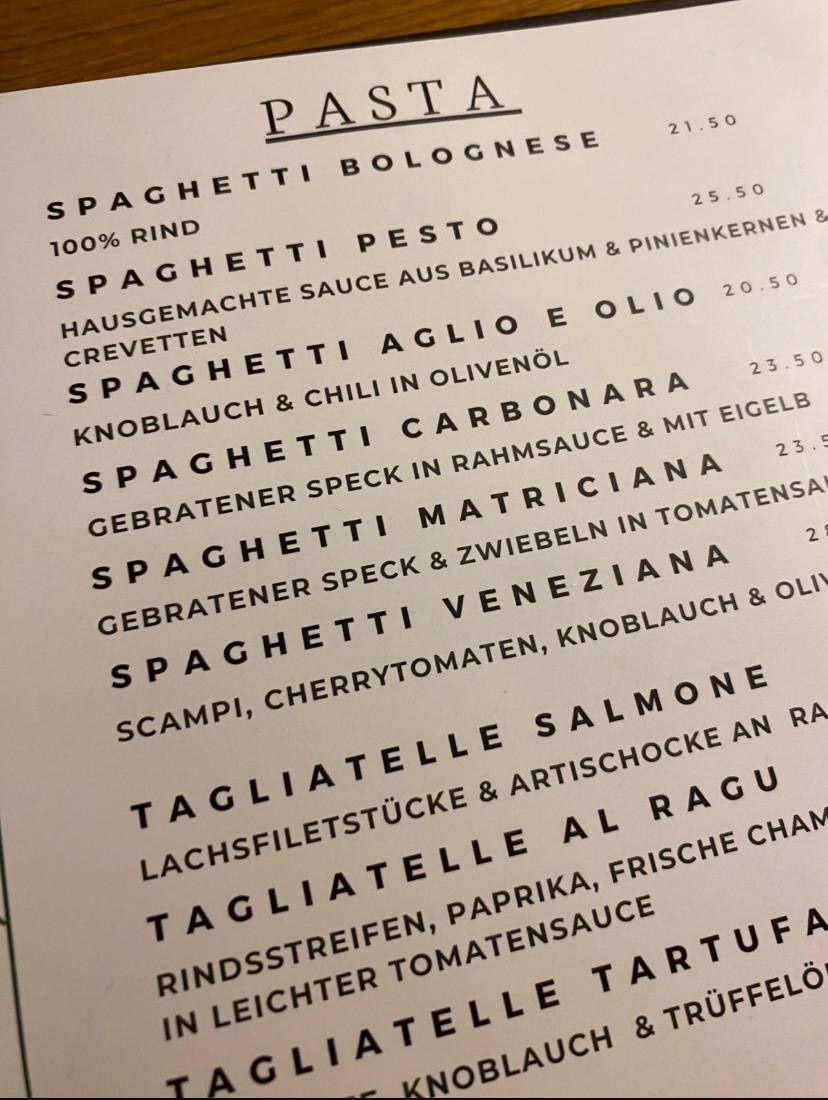 Menu di Pizzeria La Posta 