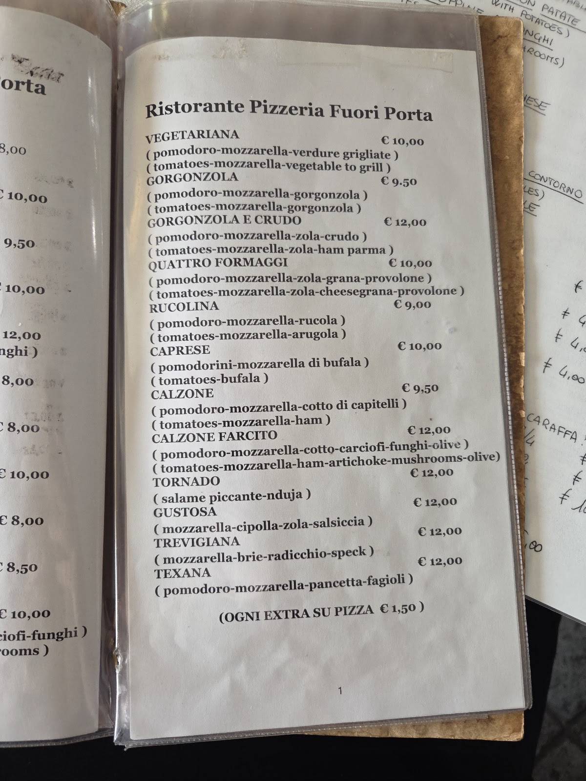 trattoria pizzeria fuori porta trani