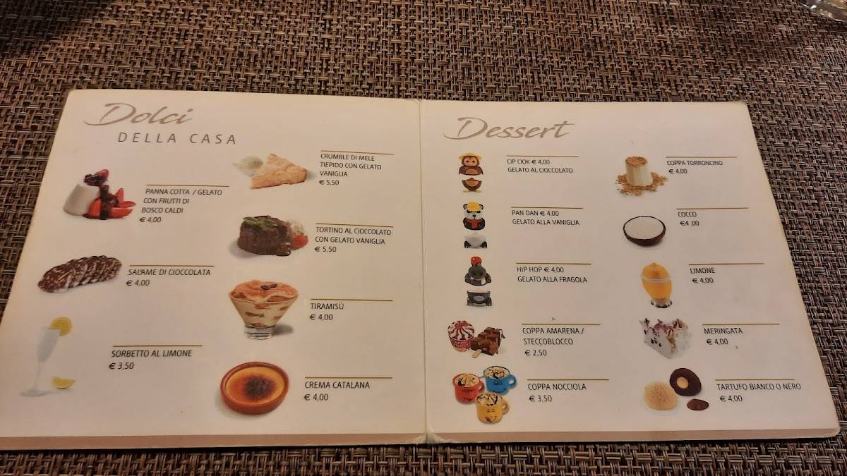 Menu di Pizzeria Ristorante Grill 