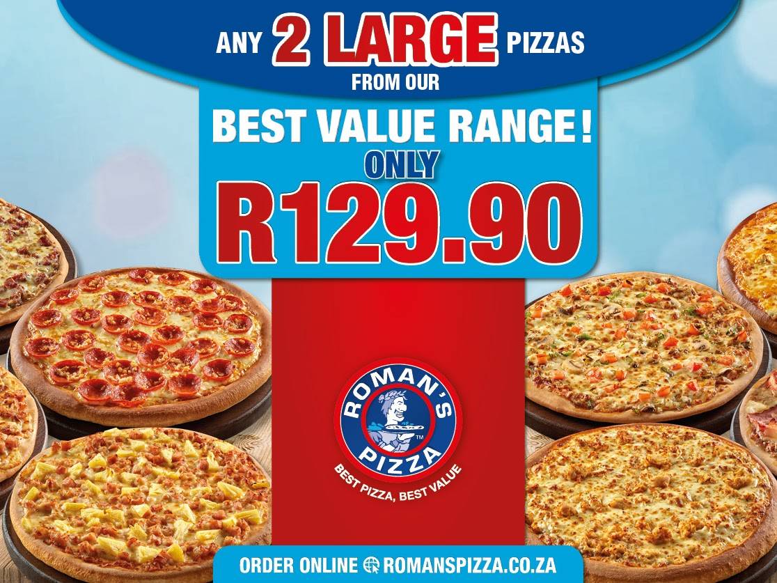 Menu Au Roman s Pizza Fort Gale Pizzeria Mthatha Menu Au Roman s Pizza Fort Gale Pizzeria Mthatha