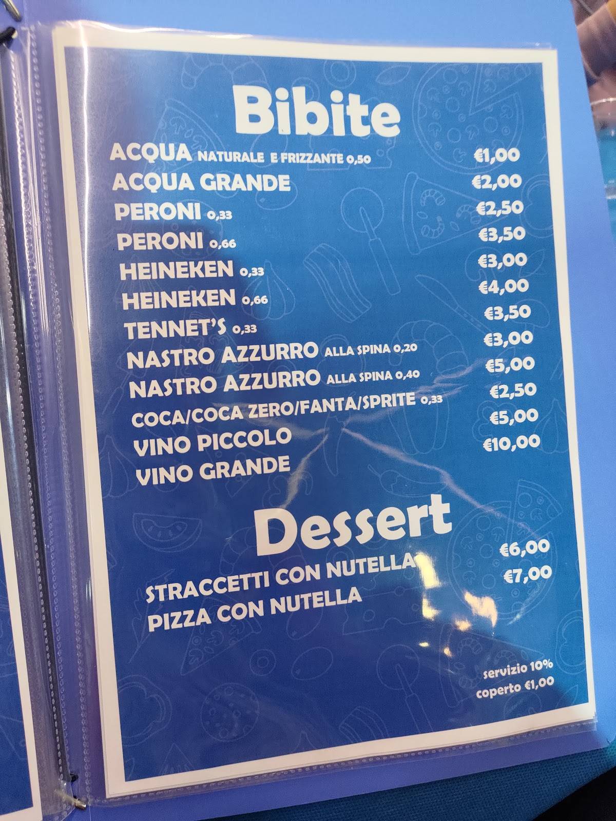 Menu di Pizzeria Vincenzo Costa Napoli 