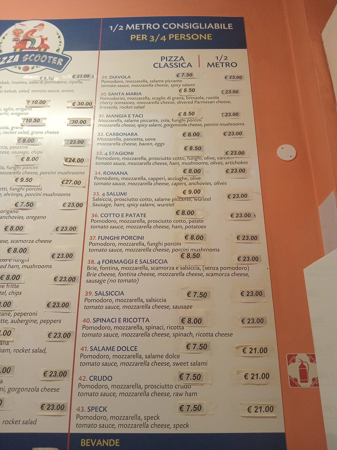 Menu di Pizzeria Tarek Ok 