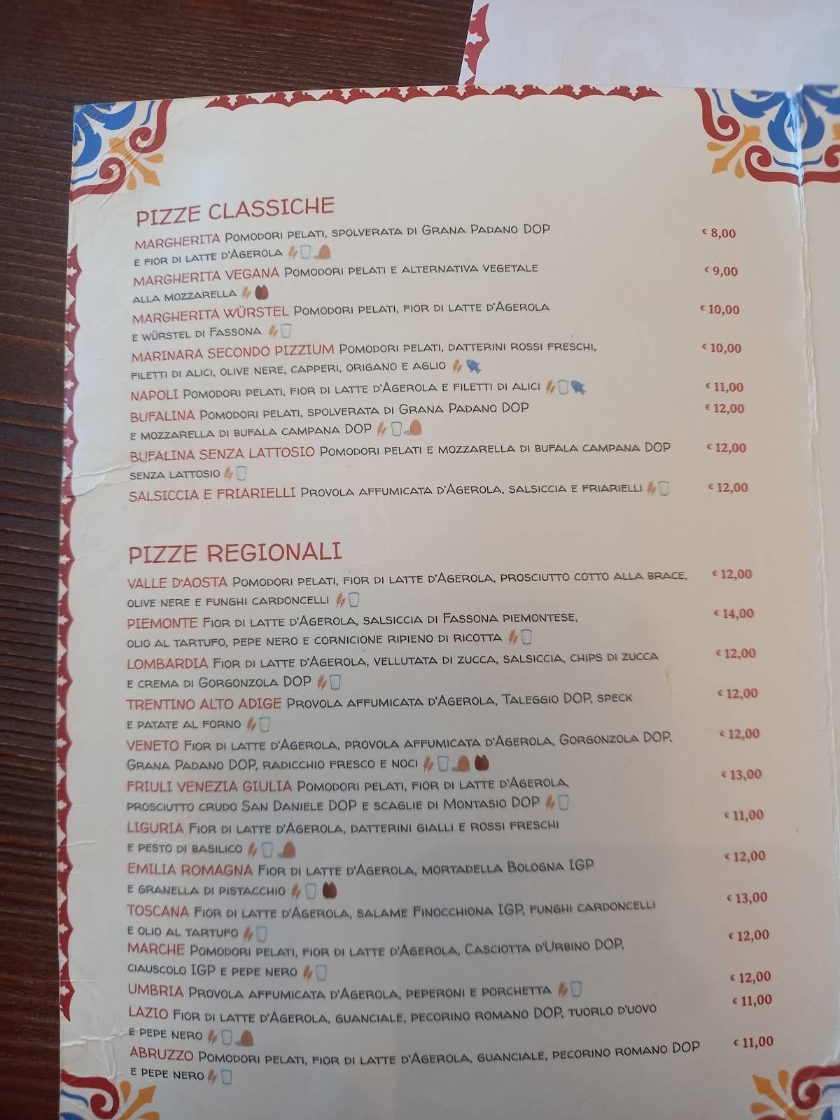 Menu di Pizzium - Genova Corso Sardegna 