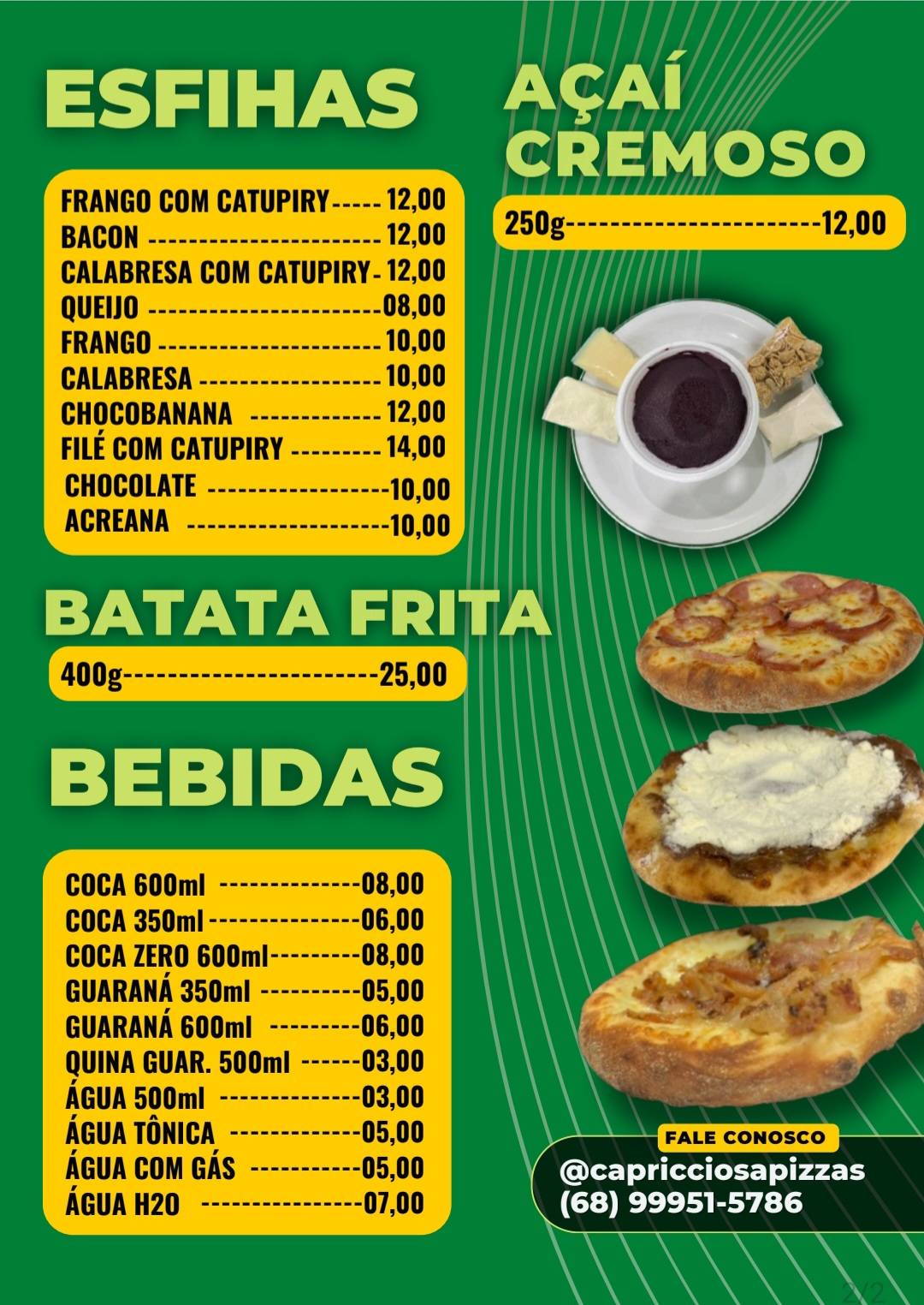 Pizzzaria Appetitosa cardápio