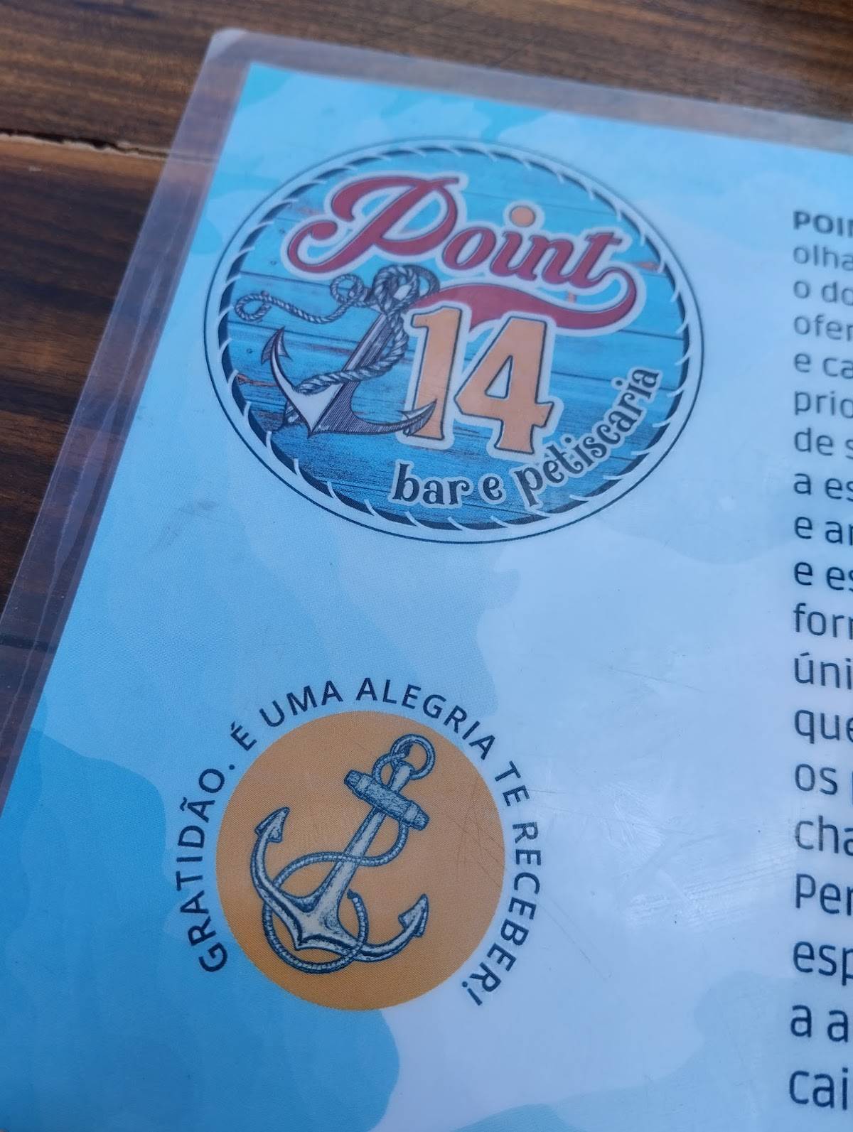 Point 14 Bar QUIOSQUE 12 cardápio