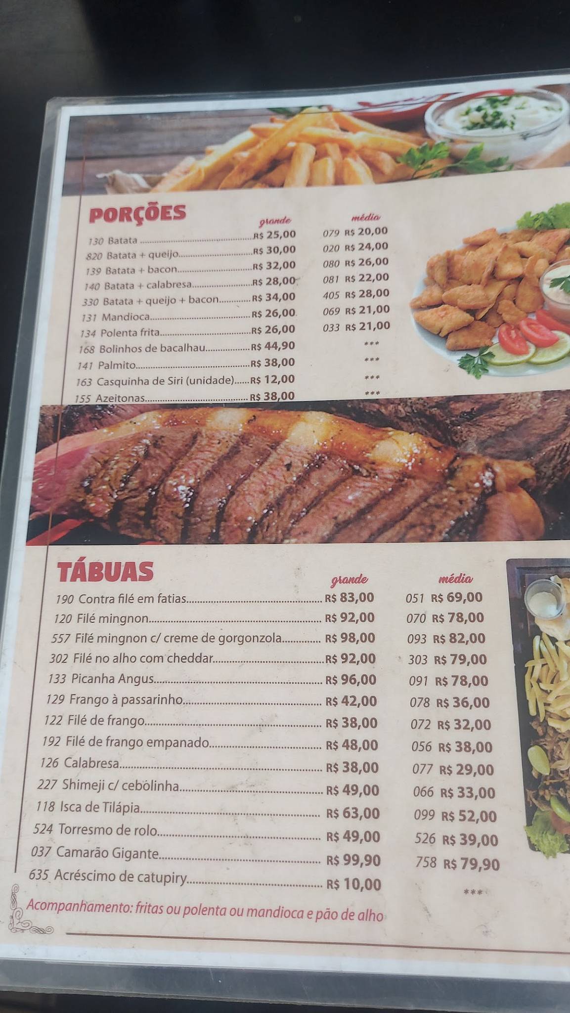 Polako Chopperia cardápio