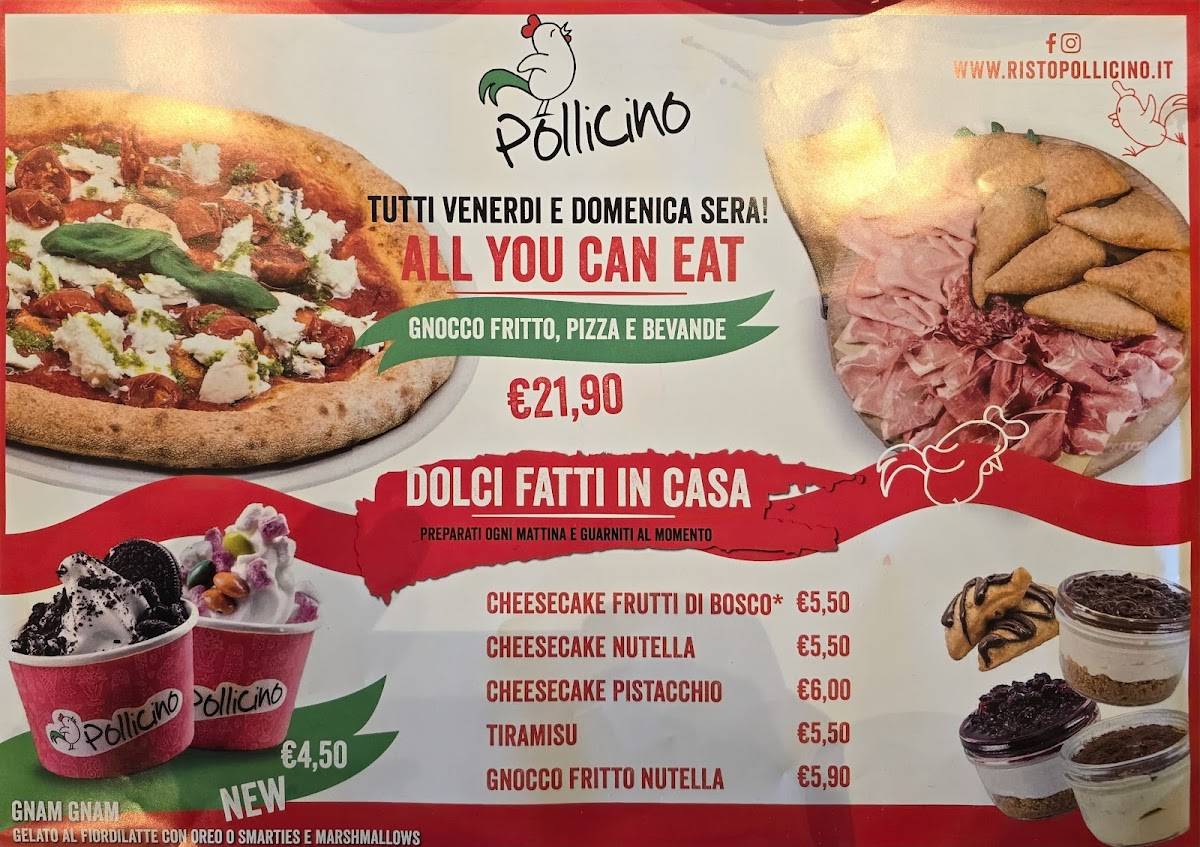 Menu di Pollicino - Ristorante per Famiglie a Cavernago 