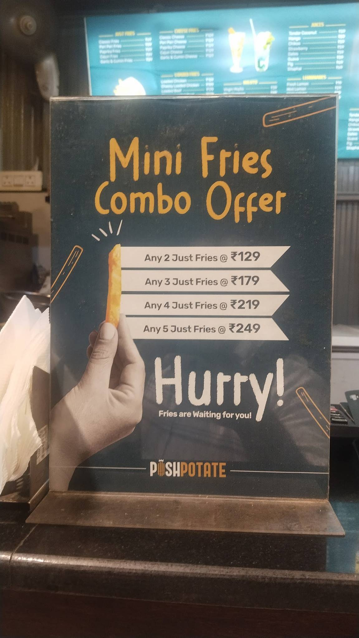 Poshpotate menu