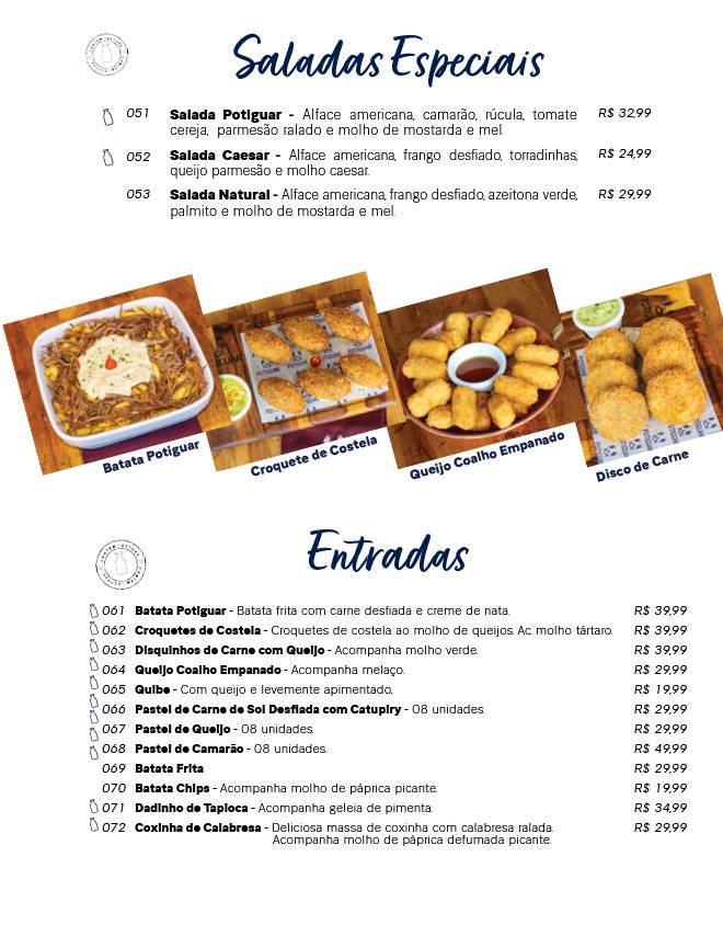 Potiguar Caldos cardápio
