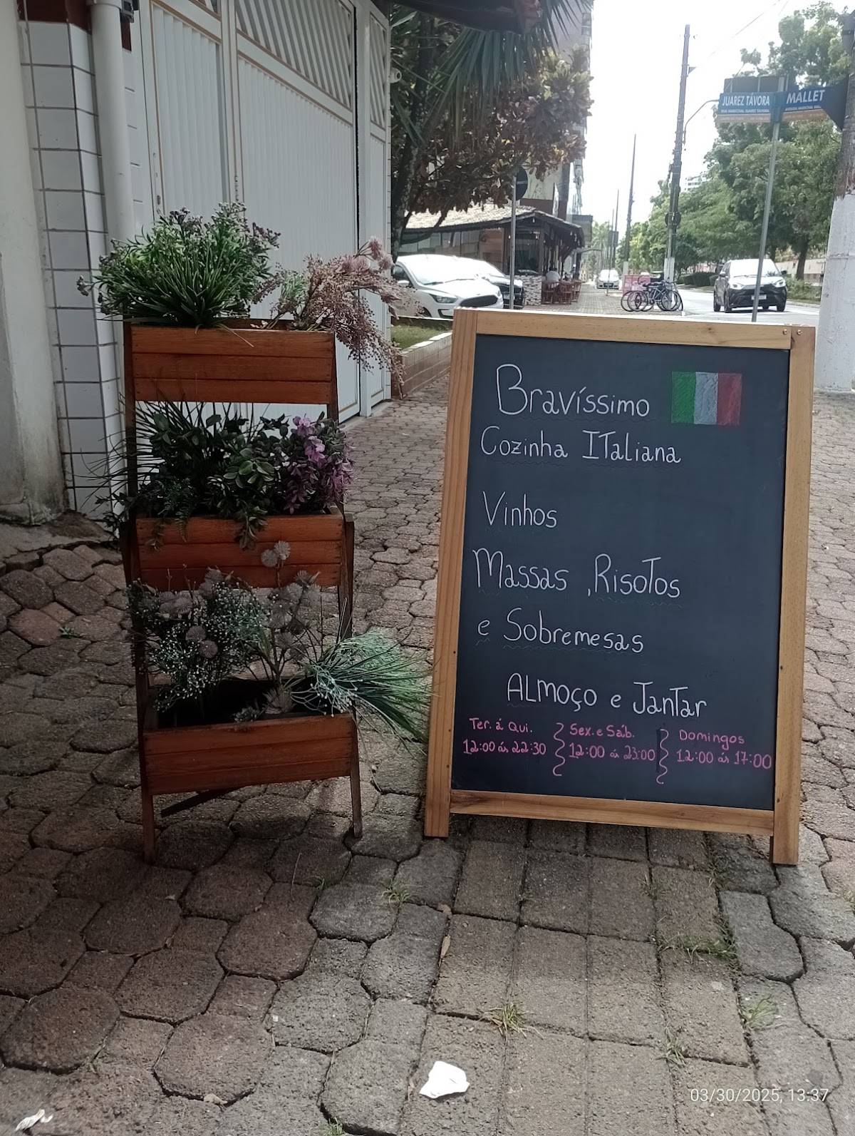 Bravissimo cardápio