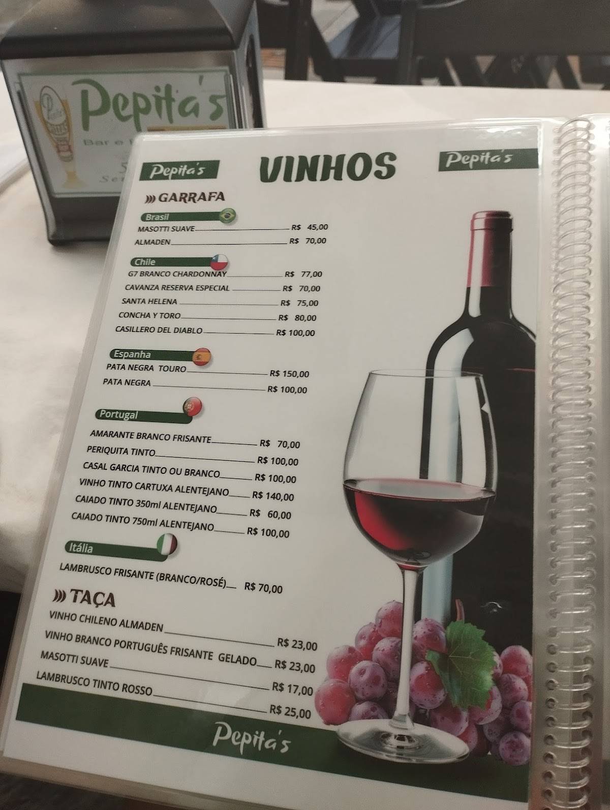 Pepita's Pizzas e Lanches cardápio