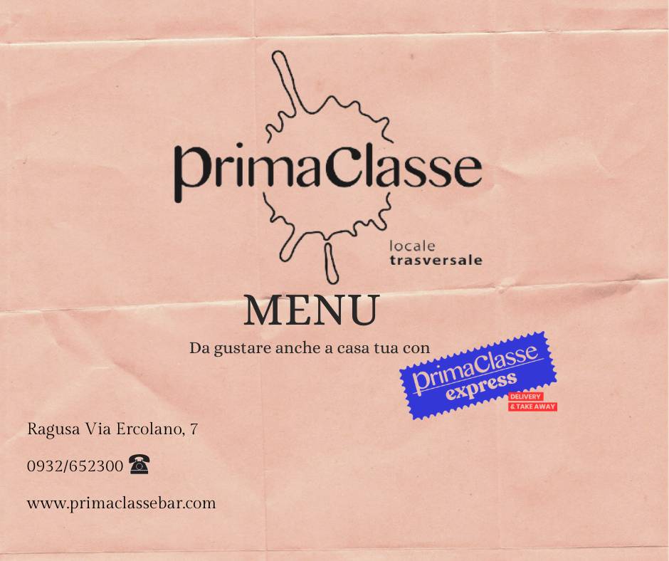 Menu di Prima Classe 