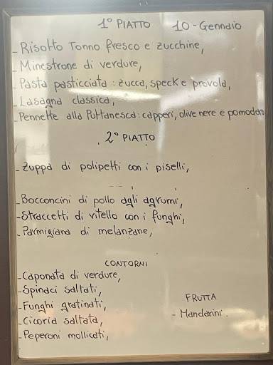 Menu di Pronto cucina 