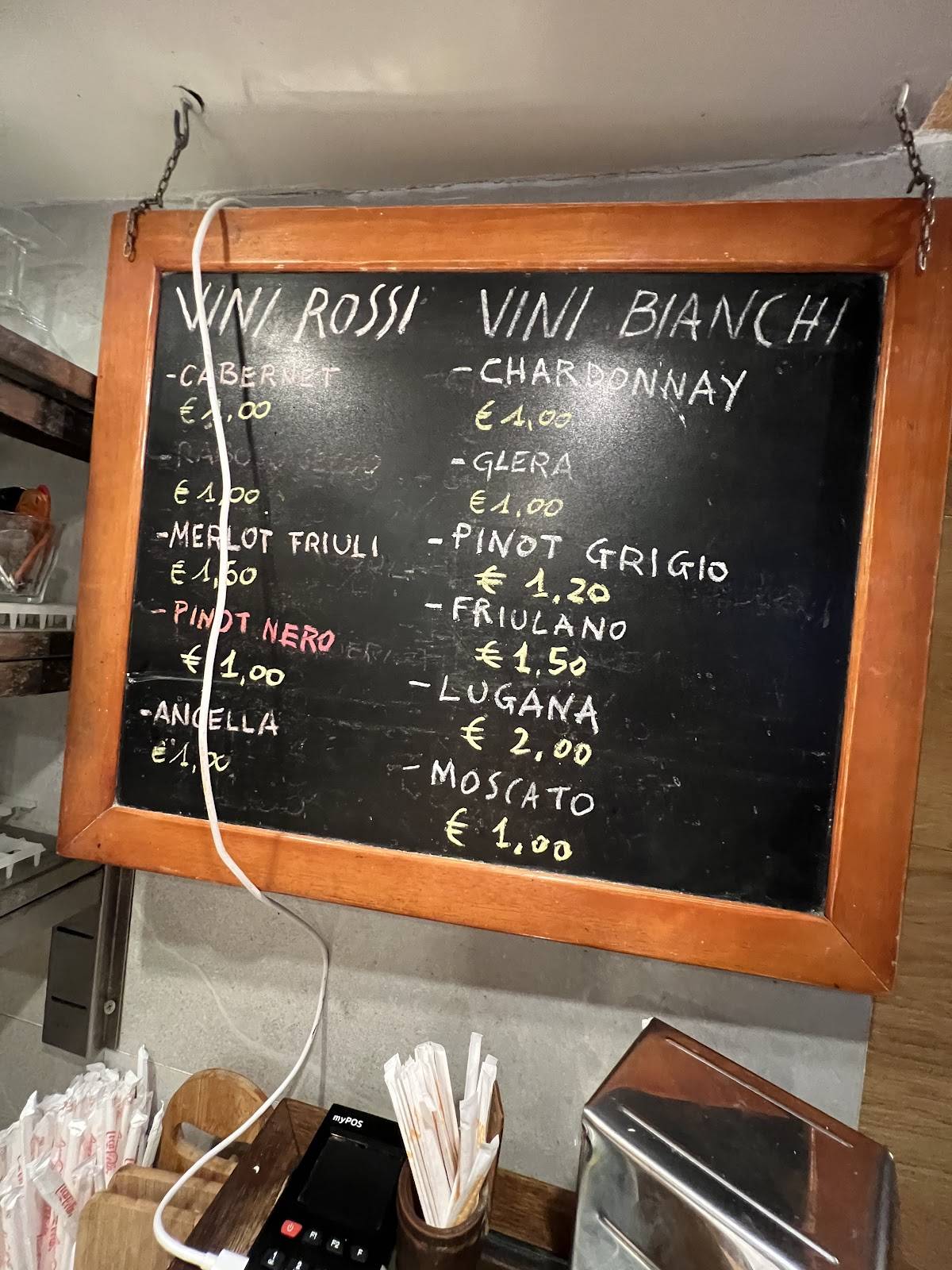 Menu di Bacareto da Lele 