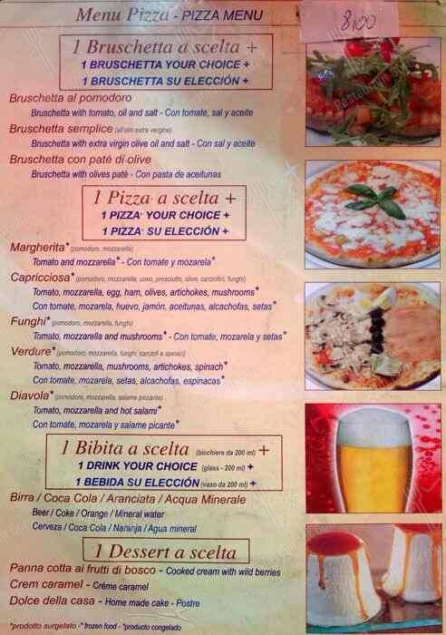 Menu di Bar Belli 