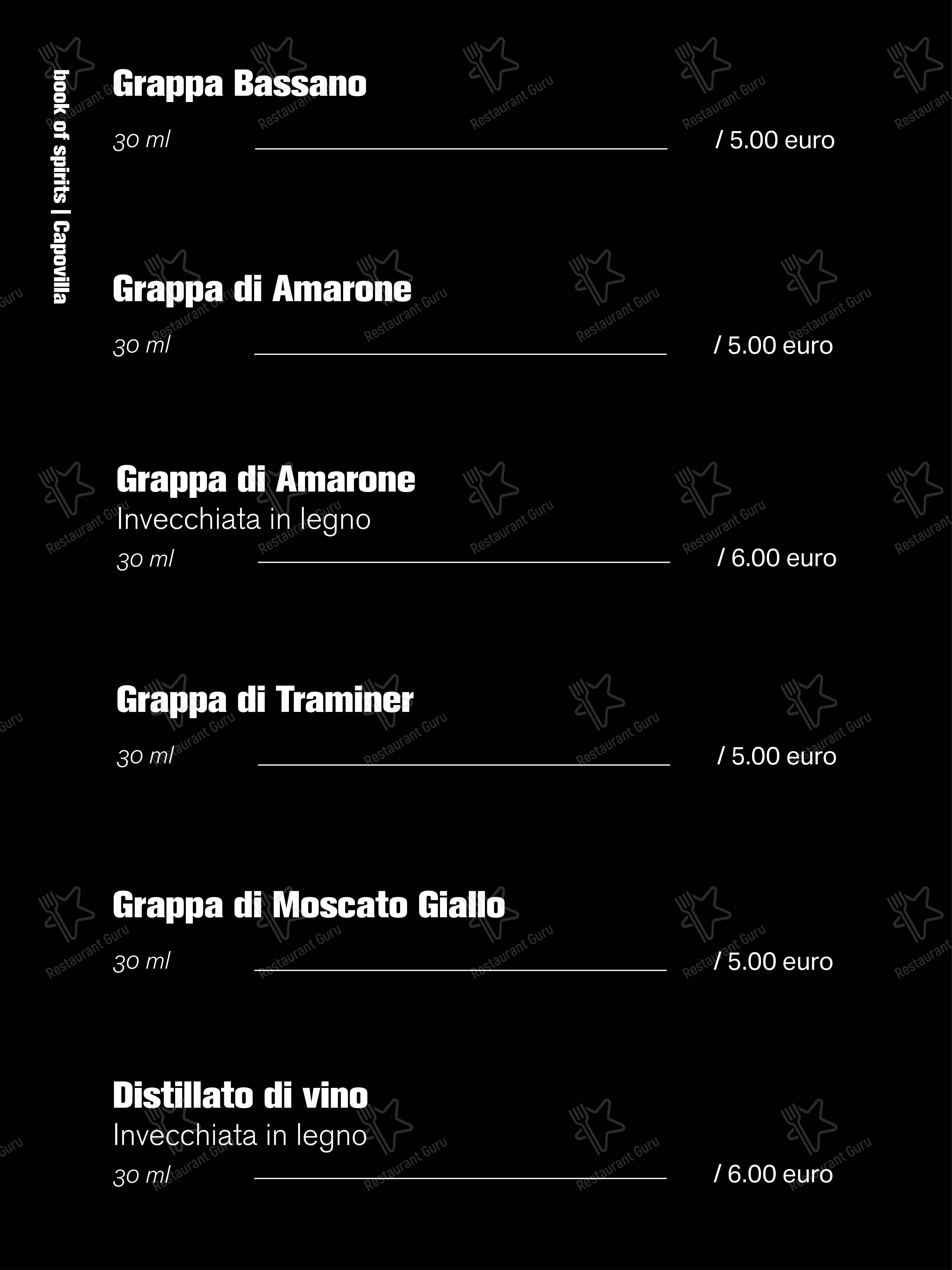 Menu bar per Bar Borsa pub & bar