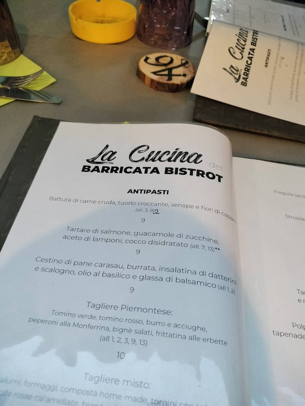 Menu di Barricata 